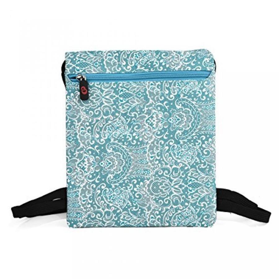 2 in 1 PC NuVur153; Universal Women´s 10 inch Lace Print Backpack Bag Fits Plum Ten 3G， Polaroid S9， RCA 10 Viking Pro 2-in-1|Teal