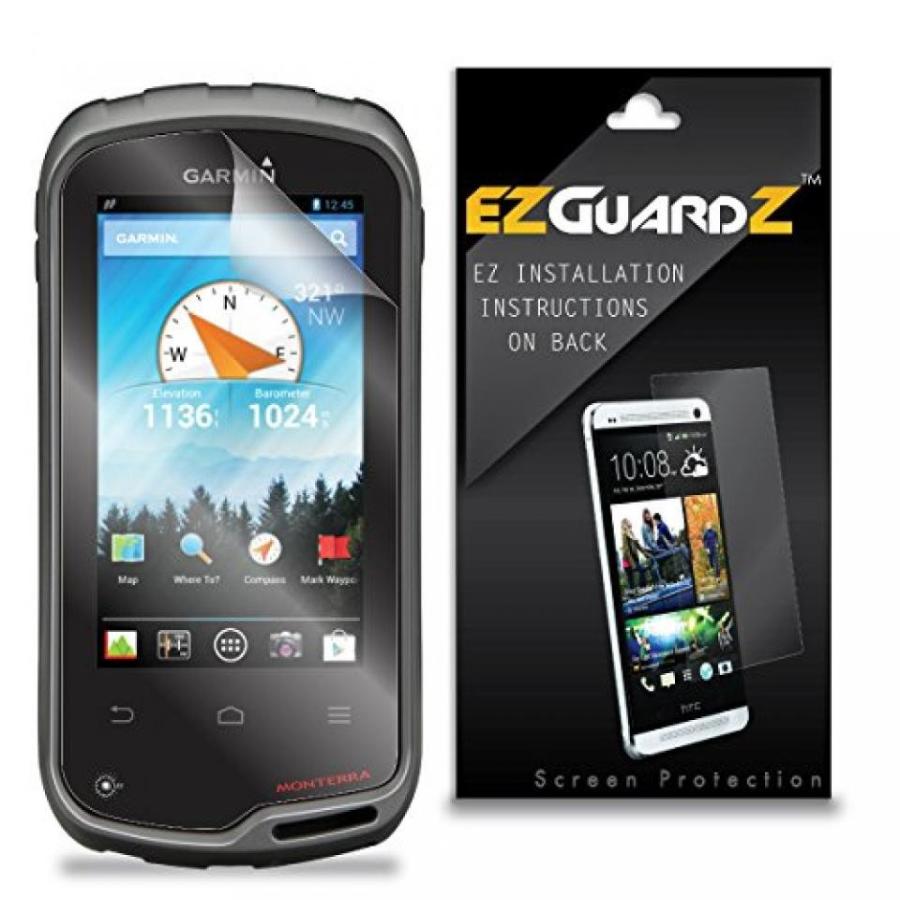 2 in 1 PC (4-Pack) EZGuardZ Screen Protector for Garmin Monterra GPS (Ultra Clear)