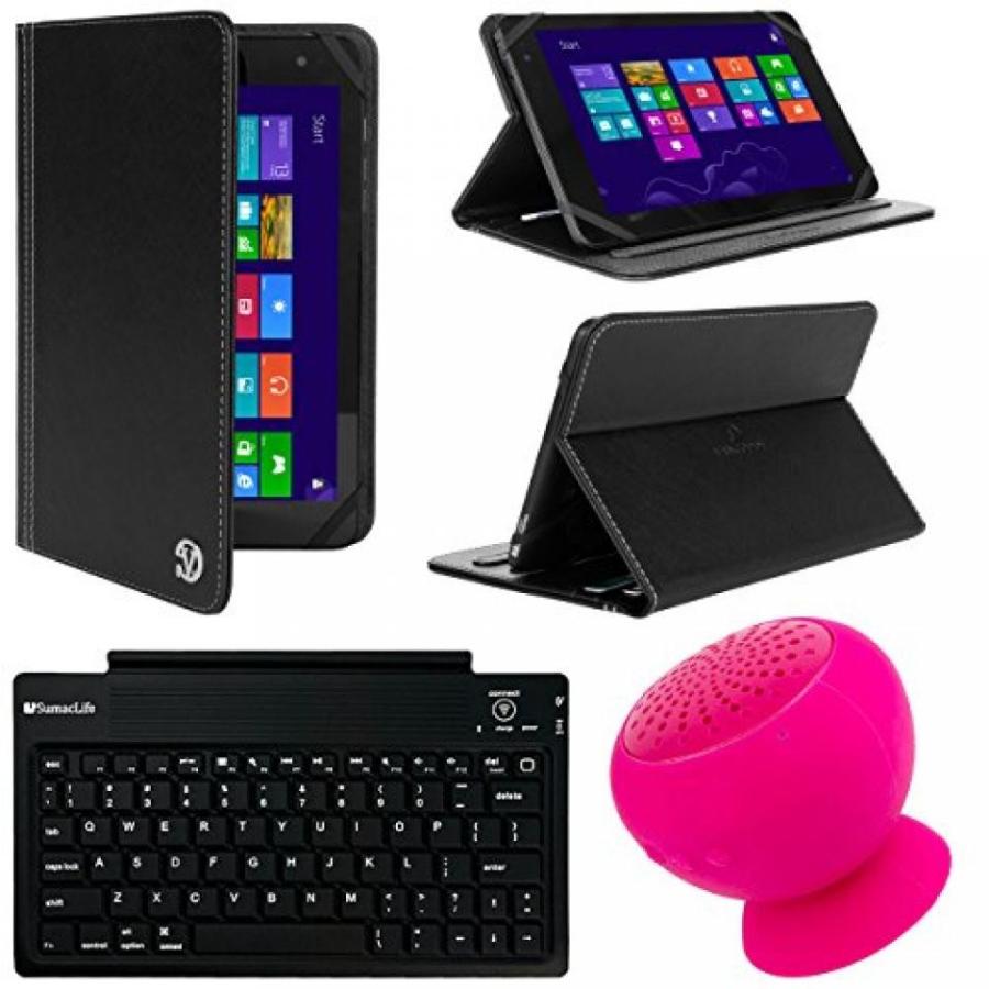 ヘッドセット VanGoddy Mary 2.0 Standing Portfolio Case for Lenovo Tab 2 A10-70 10.1 inch Tablet with Pink Bluetooth Speaker, Black｜sonicmarin