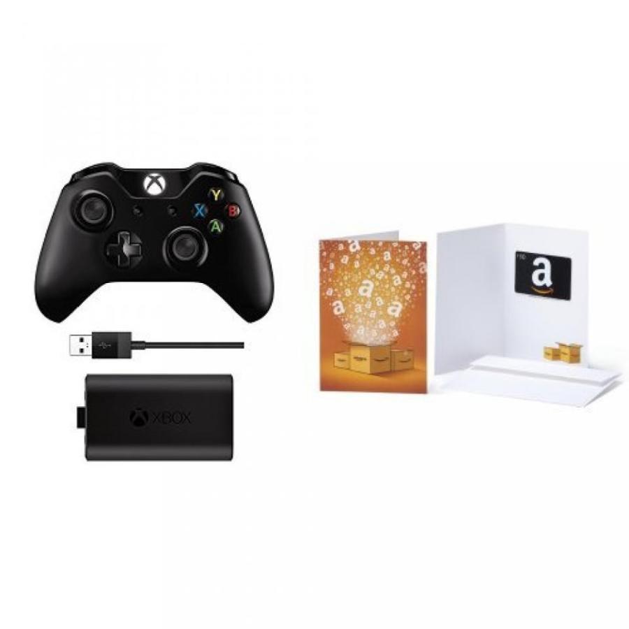 ヘッドセット Xbox One Wireless Controller and Play & Charge Kit with $10 .com Gift Card