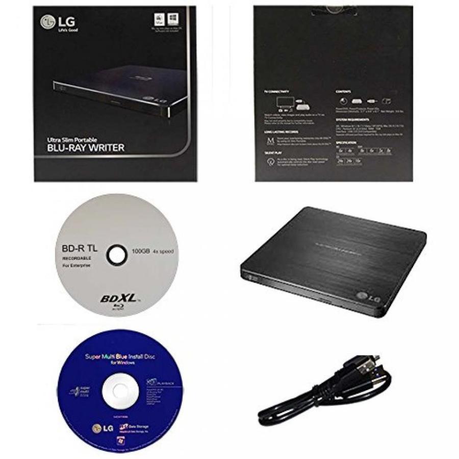 外付け機器 LG 6x WP50NB40 Ultra Slim Portable Blu-ray Burner Bundle with 100GB BDXL Disc and Cyberlink Burning Software｜sonicmarin｜02