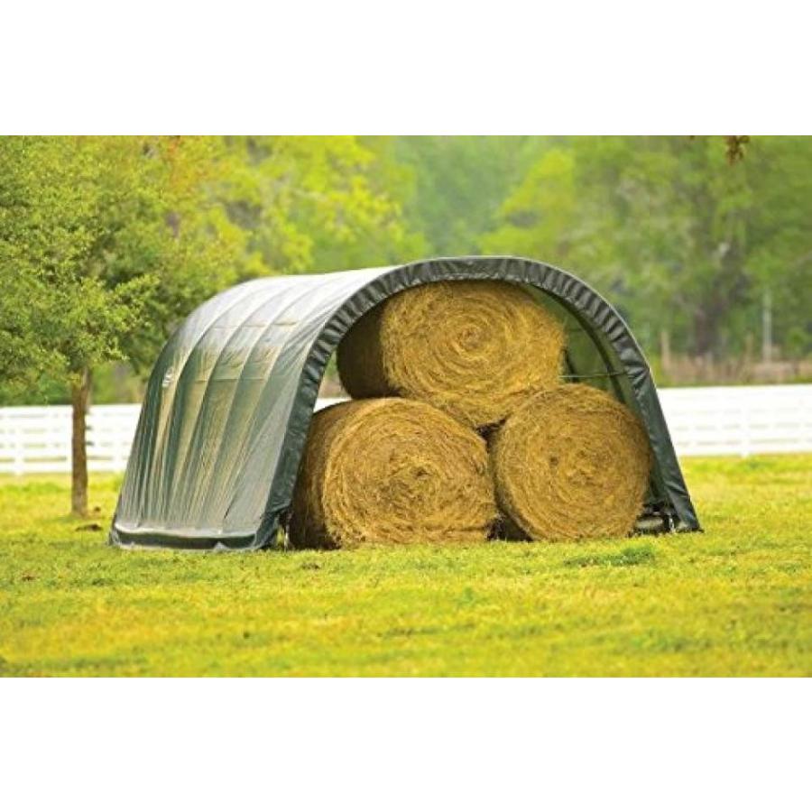 テント AG Shelter Series Run-In Shed 12 x 20 x 8 ft.  3,7 x 6,1 x 2,4 m Green Polyethylene Cover｜sonicmarin｜04