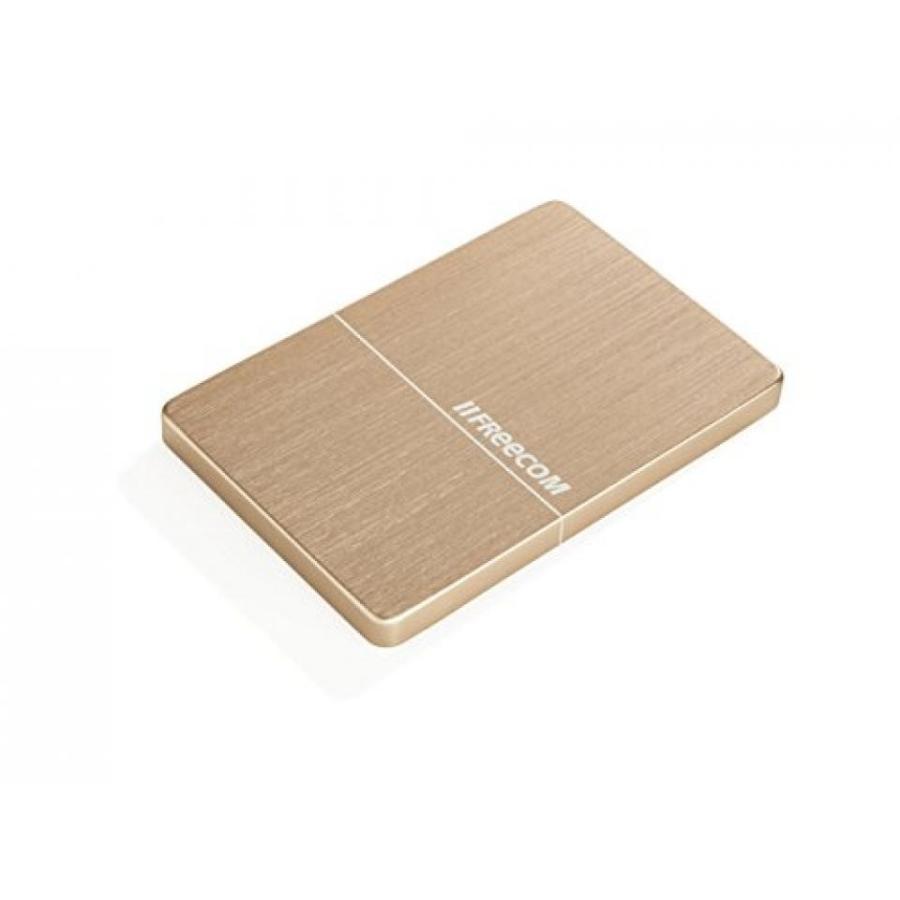 外付け HDD ハードディスク Freecom mHHD Mobile Drive Gold， 1TB Silver Slim USB 3.1 ready， 56371 (Silver Slim USB 3.1 ready Retail Box)