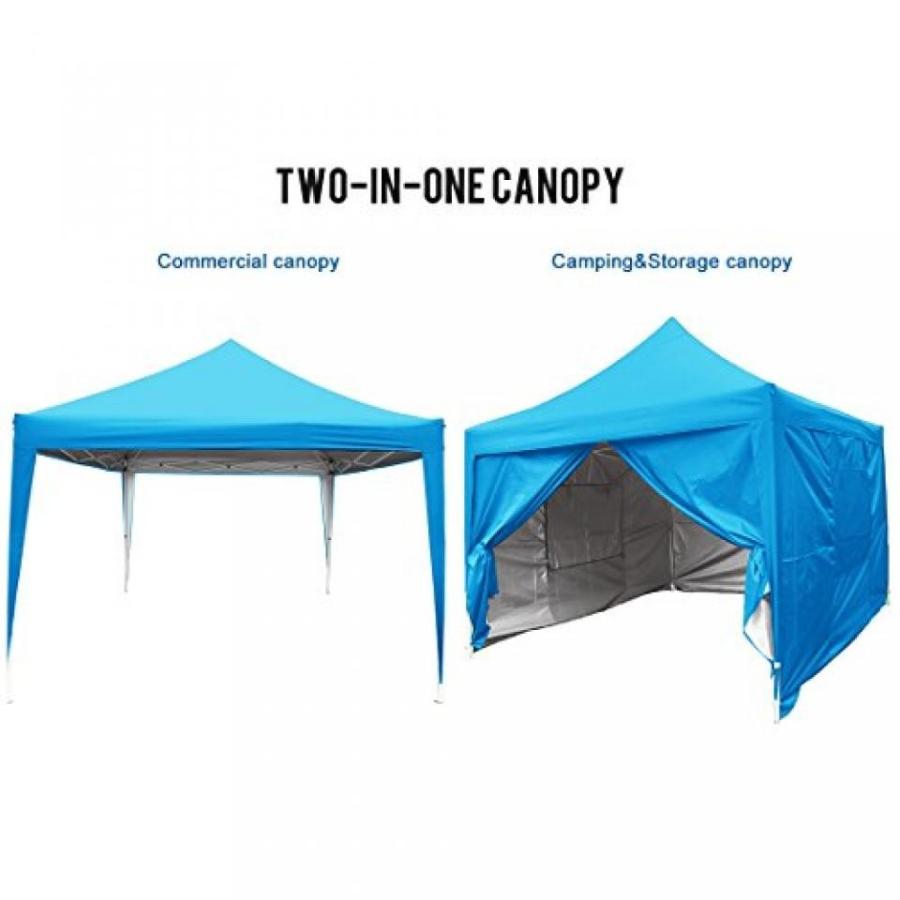 テント Quictent Privacy 8'x8' Blue EZ Pop Up Party Tent Canopy Gazebo Mesh Curtain Waterproof｜sonicmarin｜05