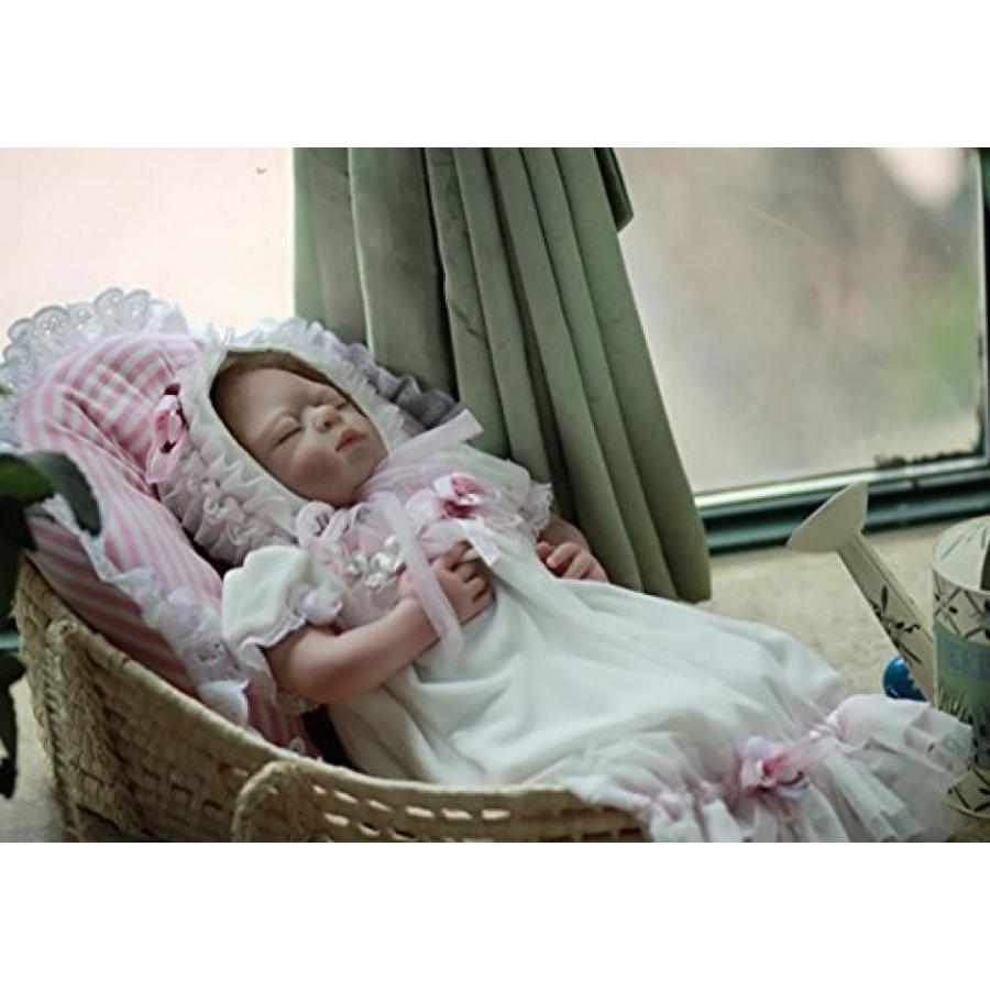 幼児用おもちゃ 20" Realistic Sweet Princess Doll Vinyl Reborn Baby Sleeping Girl Alive Kids Toy Women Collects｜sonicmarin｜06