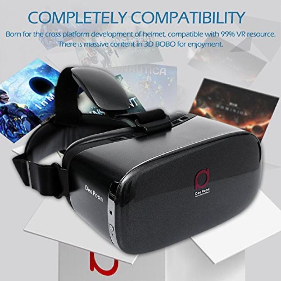 ヘッドセット Andoer DeePoon E2 Virtual Reality Display Glasses VR Video Game Glasses 1080P AMOLED Display Screen Head-Mounted with HDMI Cable for｜sonicmarin｜05