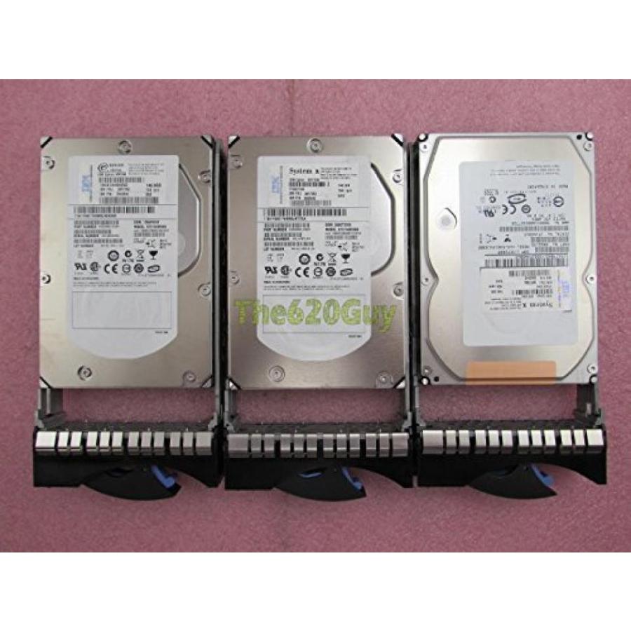 データストレージ Lot of 3 IBM 39R7350 26K5842 146.8GB 15K RPM 8MB Hot-Swap SAS Hard Drive W Tray