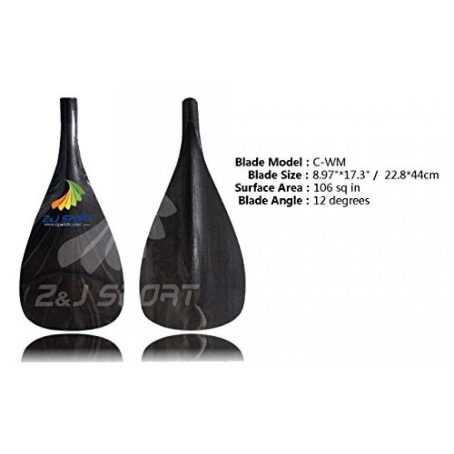 【新品 送料込み】 サーフィン Z&J SPORT High Performance Lightweight 3-Piece Adjustable Carbon Fiber SUP Paddle For SUP Board Surfing (WM， 68-87) 【WSO2237986184】(81020円)
