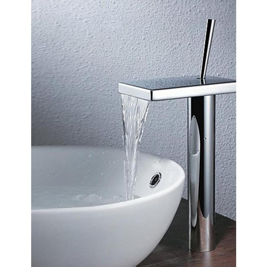 ミキサー Ling@ Basin mixer Bathroom Sink Faucets Contemporary Waterfall Brass Chrome