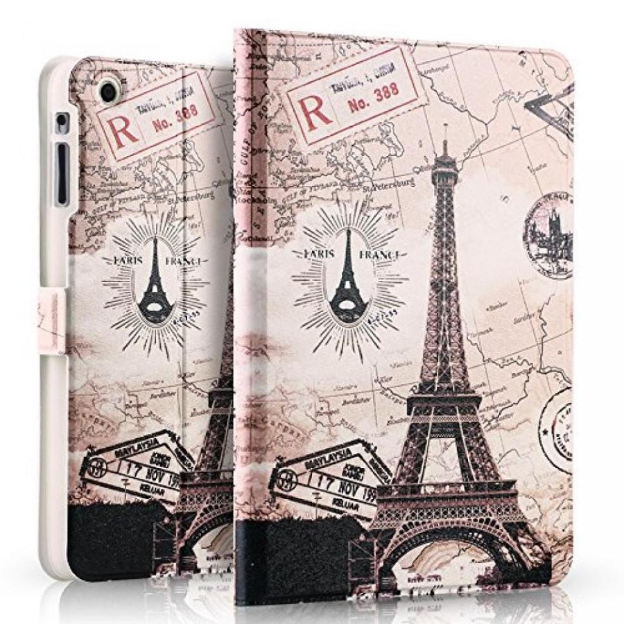 2 in 1 PC iPad Mini 321 Case, Lizimandu Premium PU Leather Case for Samsung Galaxy Tab A 8 inch Tablet(Purple printing)