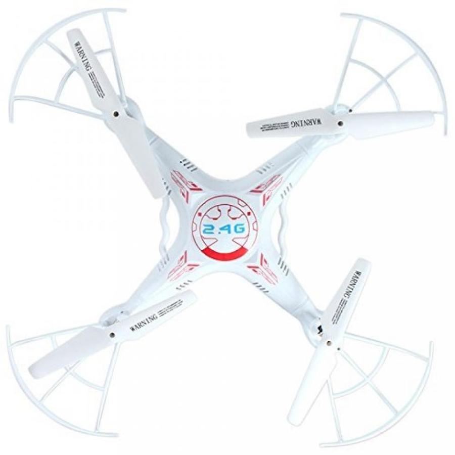 ドローン Flymemo BAYANGTOYS X8 RC Quadcopter 4 Channel 6 Axis Gyro 2.4G Drone2.0MP Camera360 Degree EversionHeadless Mode White