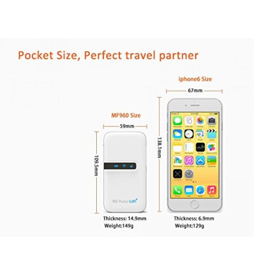 ルータ KuWFi 4G Lte Pocket WiFi Router unlocked LTE 4G Mobile WiFi Hotspot Portable 4G Router with sim card slot goods for travel and Business trip｜sonicmarin｜03