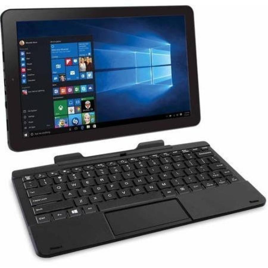 ブルートゥースヘッドホン RCA Cambio Flagship Black Edition 10.1 Touchscreen 2 IN 1 Tablet Laptop With Keyboard Free Office Moblie (Intel Quad-Core