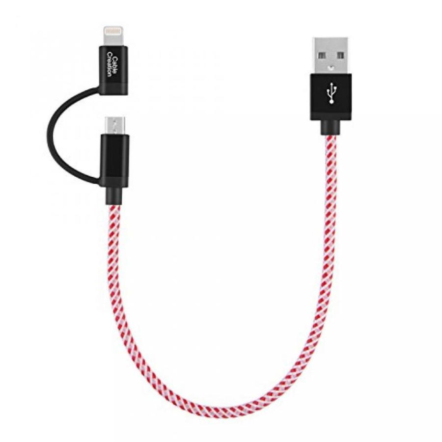 2 in 1 PC [Apple MFi Cerfified] 2-in-1 Lightning to USB Data Sync Charge Cable， Lightning Micro USB 2-in-1 Cable for iPhone 6 6S 6Plus iPad Air mini