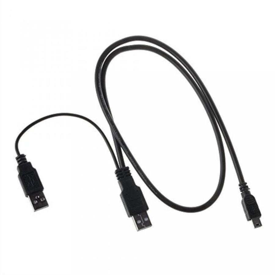 2 in 1 PC SLLEA USB Y PC Data SYNC Cable Cord For Lacie 2.5