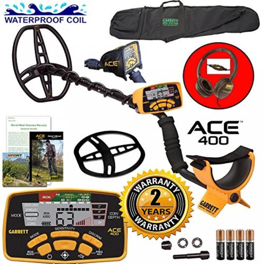 金属探知機　Garrett　ACE　400　Metal　Bag　DD　Detector　Search　with　and　Carry　Waterproof　Coil