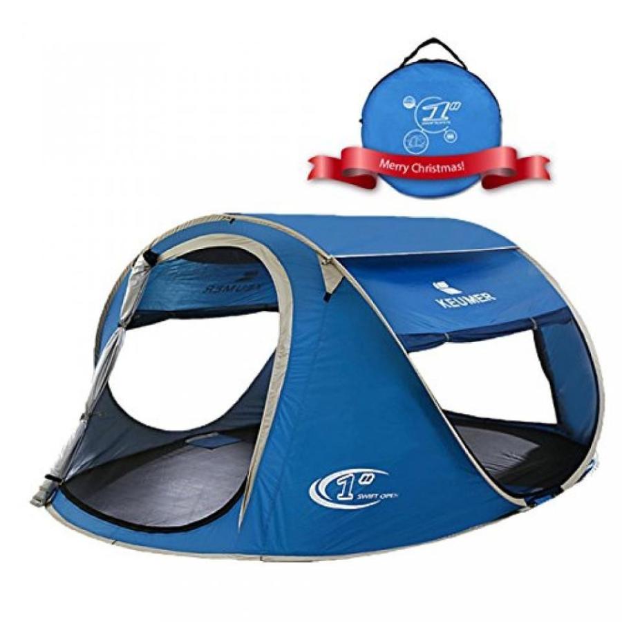 テント Pop Up Tent -Automatic and Instant Setup-Water Resistent and Anti-UV for 3-4 Person for Hiking and Camping