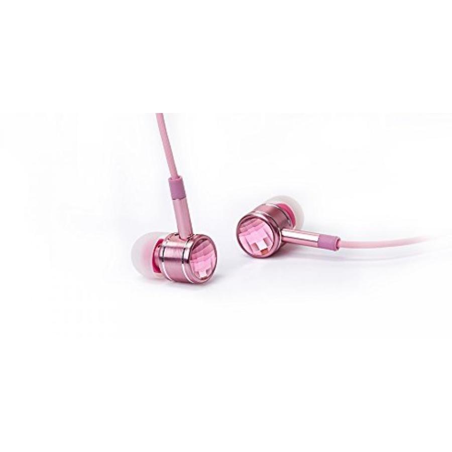 ブルートゥースヘッドホン 1MORE EO301-PK Swarovski Crystal In-Ear Headphones with Apple iOS & Android Compatible Microphone & Remote Pink