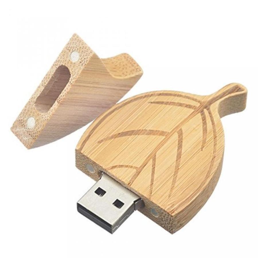 データストレージ Uactor 10pcs Natural Wood 8GB USB 2.0 High Speed Wooden Leaf Flash Drive Storage Memory U-Disk Wood-10Pack｜sonicmarin｜02