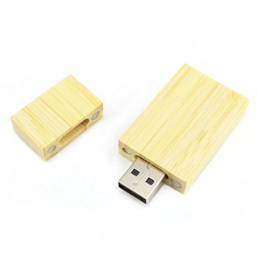 データストレージ Uactor 10pcs Natural Wood 8GB USB 2.0 High Speed Wooden Leaf Flash Drive Storage Memory U-Disk Wood-10Pack｜sonicmarin｜03