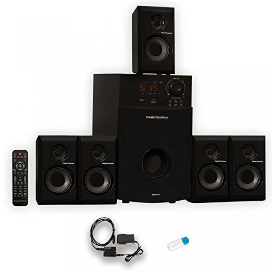 ホームシアター Theater Solutions TS514 Home 5.1 Speaker System with USB Bluetooth FM and Optical Input