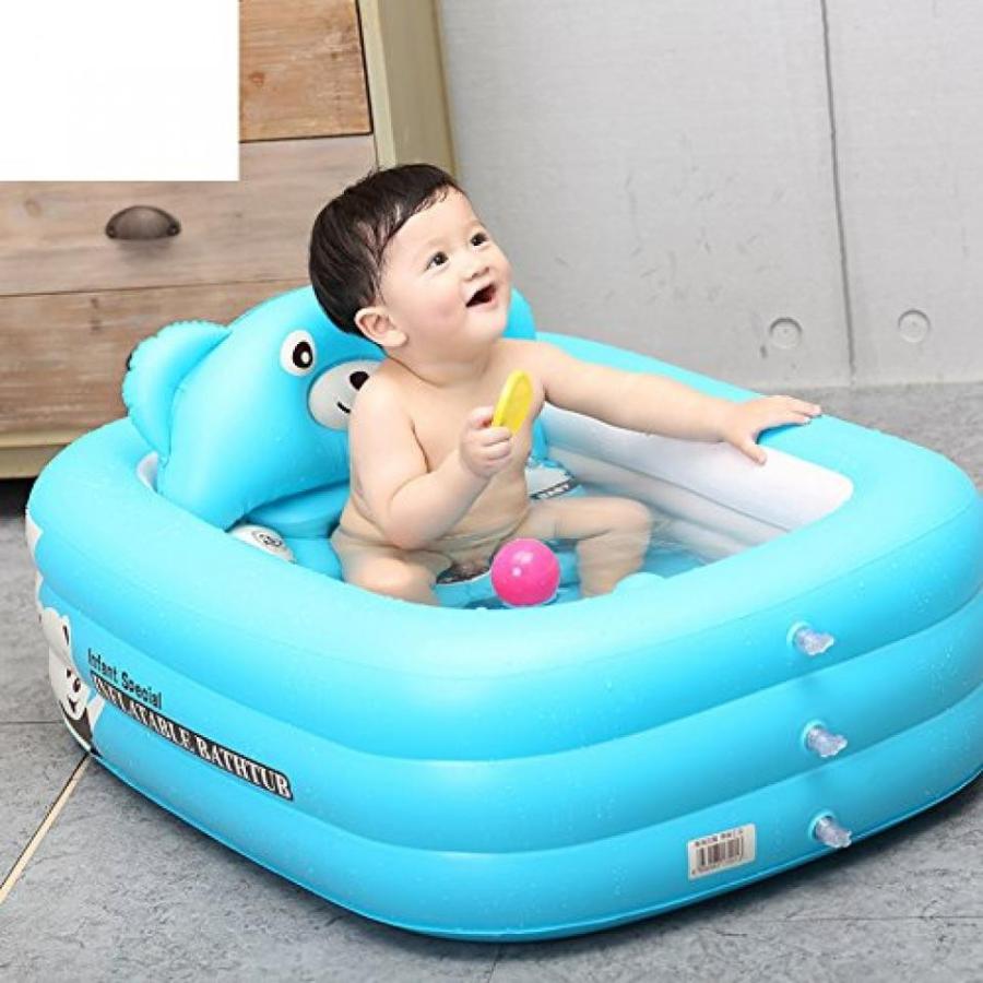 幼児用おもちゃ Baby bathInflatable Queen thickened children wash potKids folding poolNewborn baby tub-A｜sonicmarin｜02