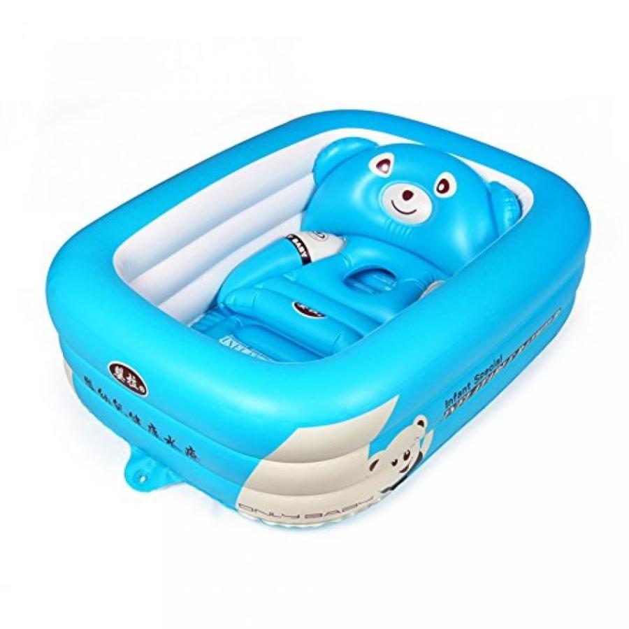 幼児用おもちゃ Baby bathInflatable Queen thickened children wash potKids folding poolNewborn baby tub-A｜sonicmarin｜04