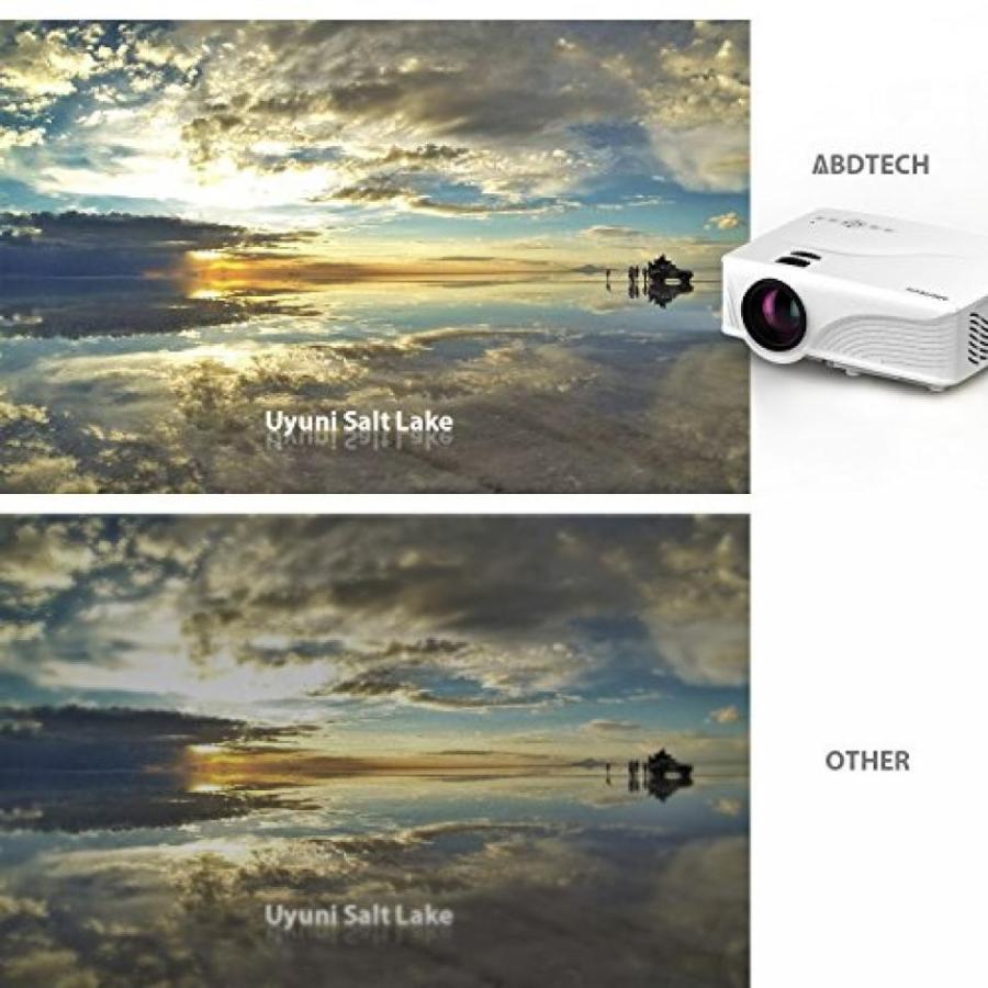 プロジェクター Abdtech 1200 Lumens Mini LED Multimedia Home Theater Projector - Max 120" Screen Optical Keystone USBAVSDHDMIVGA Interface ¨C Ideal｜sonicmarin｜03