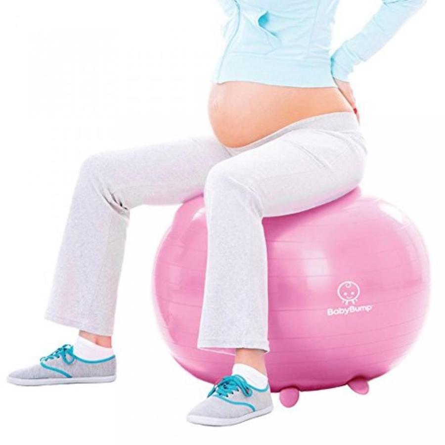 幼児用おもちゃ Baby Bump Birth Ball w Base Legs - Yoga - Anti-burst - Pump - Pregnancy Exercise - Prenatal Fitness - Induces Labor - Soothes Babies -｜sonicmarin｜05