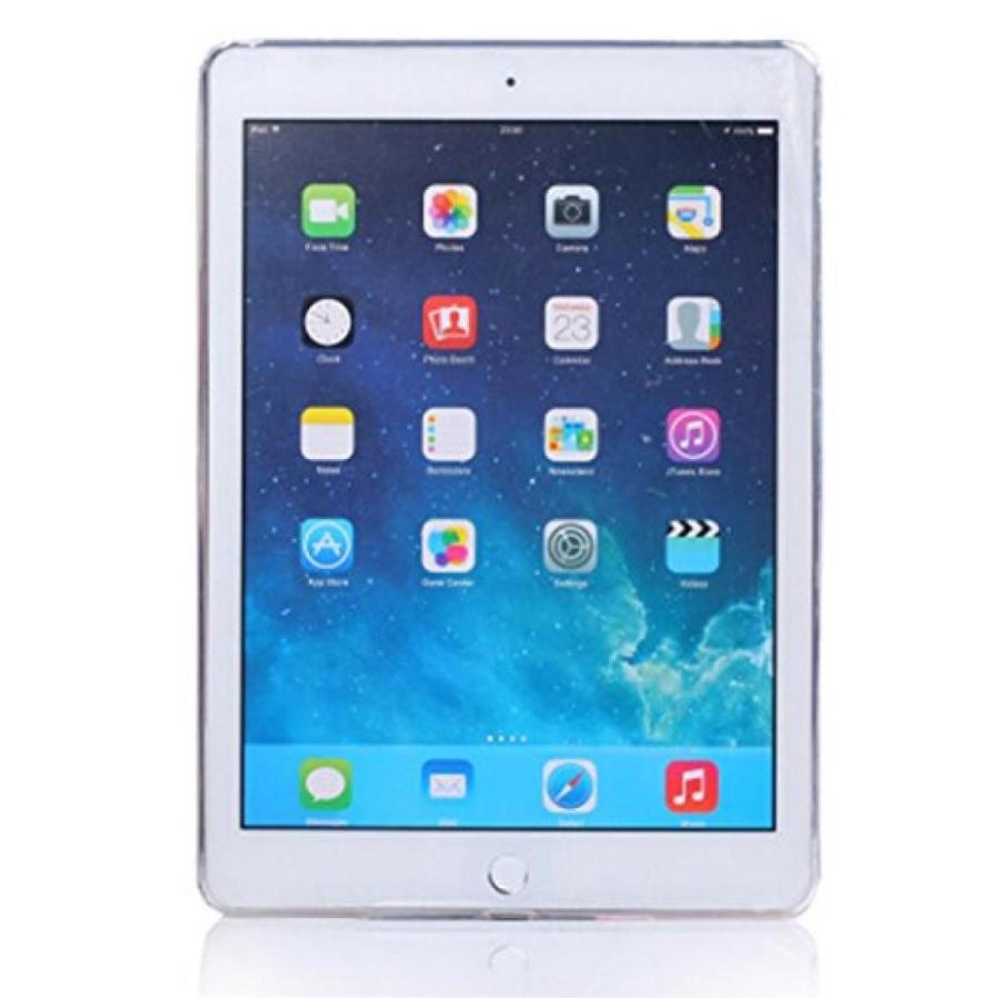 廃盤商品 2 in 1 PC Yonger Transparent Slim Profile Silicon Cover Soft TPU Tablet Computer Case for iPad air iPad 6 White