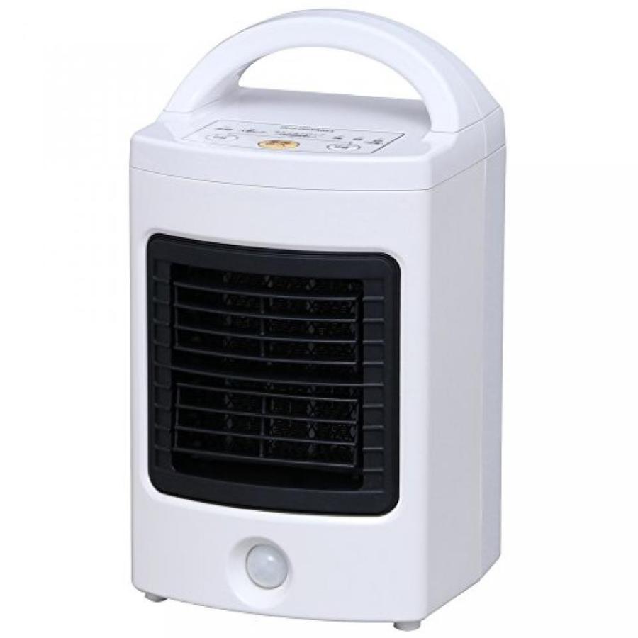 電子ファン IRIS OHYAMA Ceramic fan heater with human sensor (Under the desk) JCH-D083T-W（White)｜sonicmarin