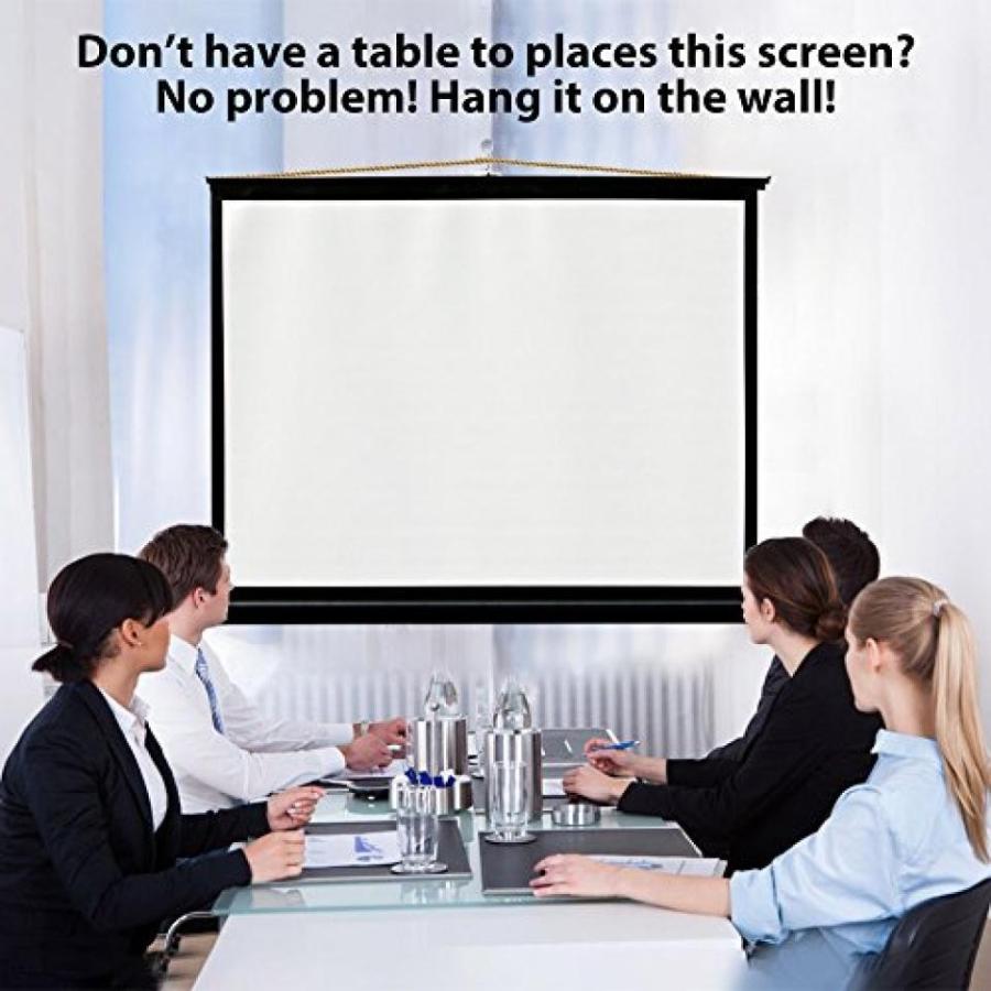 プロジェクター 40 Inches Projector Screen Pull Down Screen 4:3 Compatible with LCD DLP Projector for Movie Video Games Gaming Image System Home｜sonicmarin｜04