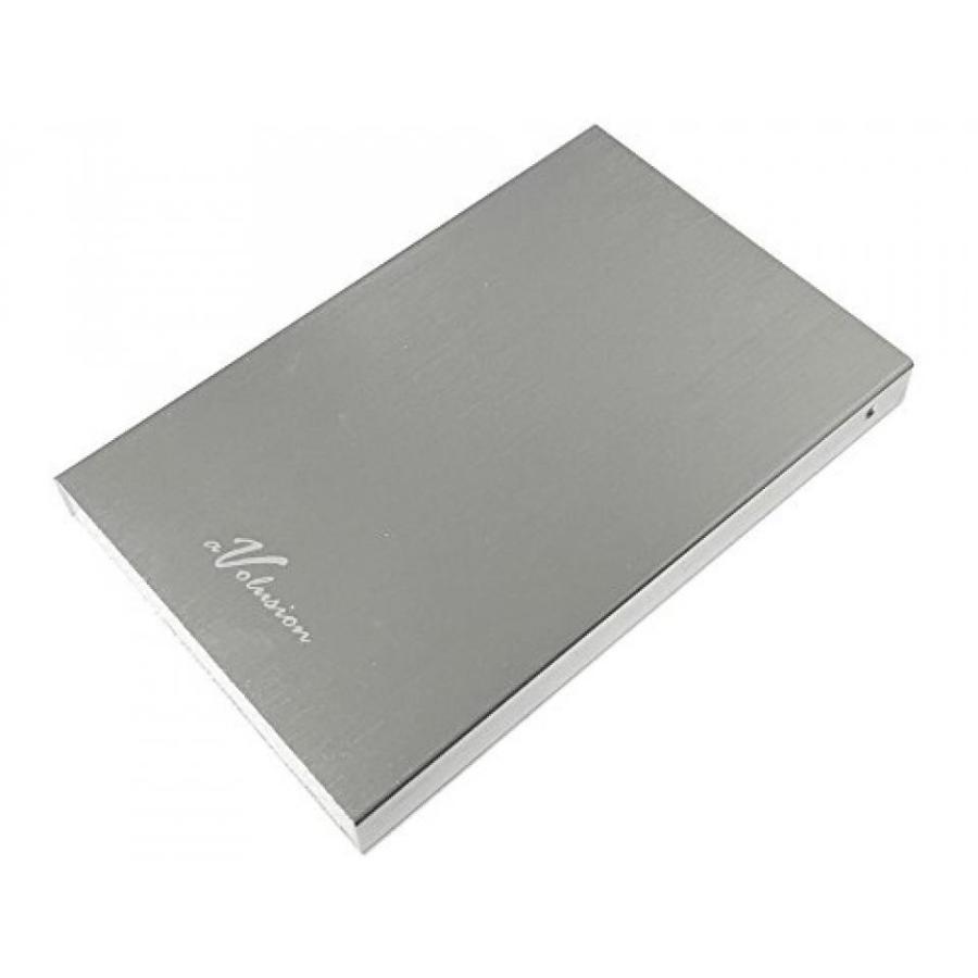 外付け HDD ハードディスク Avolusion HD250U3 120GB Ultra Slim SuperSpeed USB 3.0 Portable External Hard Drive (Pocket Drive) (Silver) - 2 Year