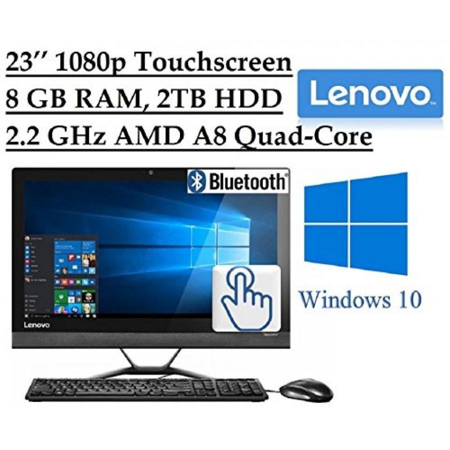 PC パソコン 2016 Lenovo Premium 23" Full HD 1920 x 1080 Touchscreen All-In-One Desktop PC, Quad-Core AMD A8-7410 2.2 GHz, 8GB RAM, 2TB 7200RPM HDD,｜sonicmarin