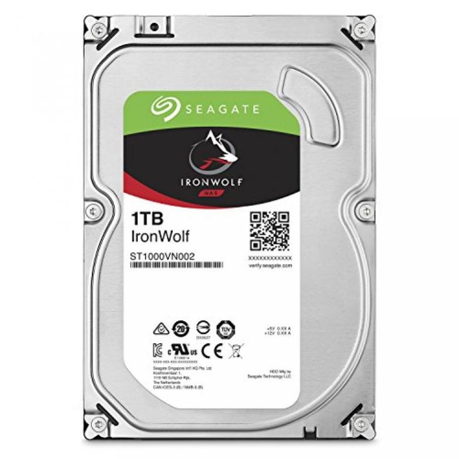 匿名配送 外付け HDD ハードディスク Seagate Ironwolf 1tb Nas 3.5in 6gbs sata 64 【W1411034146】(51083円)