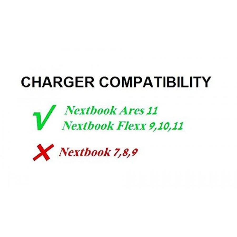 国内外の人気 2 in 1 PC 5V 2A Wall Charger Power Adapter Cord for Nextbook Ares 11 Android， Flexx 11 Windows 11.6; Flexx 10 10.1; Flexx 9 8.9 2 in 1 Tablet