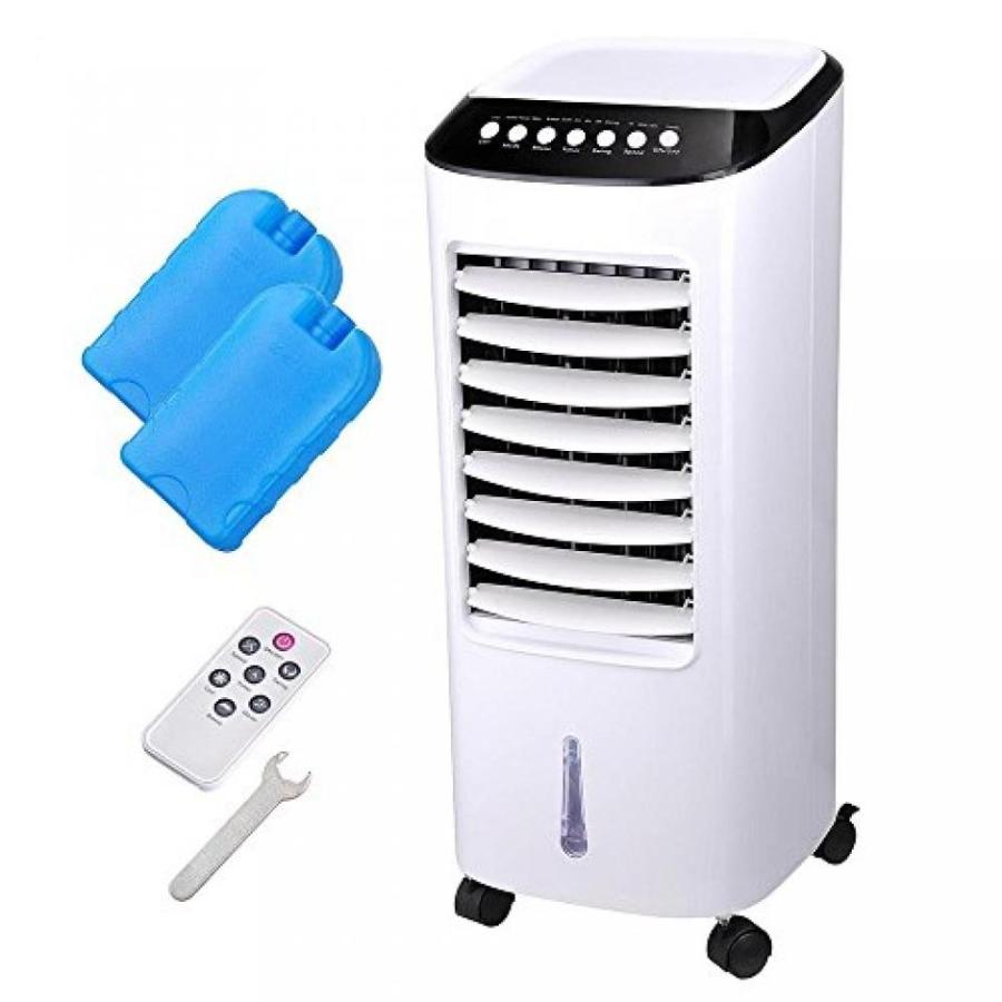 電子ファン Yescom 65W Evaporative Air Cooler Energy Saving Fan Humidifier w Remote Control Ice Boxes Indoor Home Office Dorms