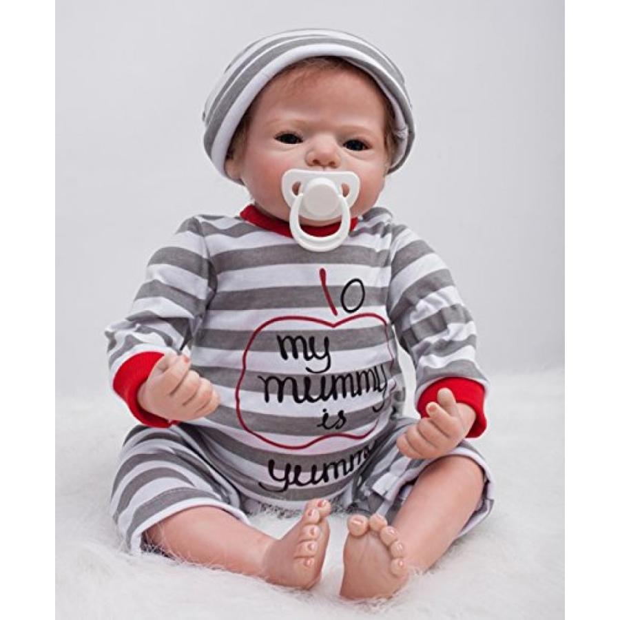 幼児用おもちゃ Wholesale Realistic Simulation Reborn Baby Doll Silicone Vinyl 20 Inch Babies Toy With Rooted Mohair Kids Birthday Xmas Gift｜sonicmarin｜06