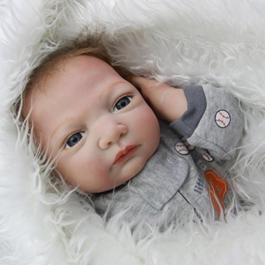 幼児用おもちゃ Newborn Babies Boy Toy Magnetic Mouth Silicone Reborn Baby Doll 20 Inch Lifelike Dolls With Clothes Kids Best Birthday Xmas Gift｜sonicmarin｜05