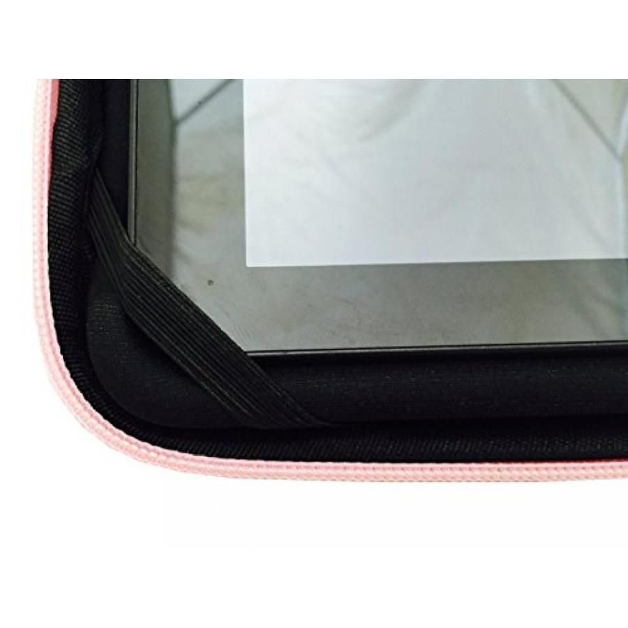 2 in 1 PC AZ-Cover 10-Inch Tablet Semi-rigid EVA Bubble Foam Case (Baby Pink) With Wrist Strap For RCA Viking Pro W101V2 B Cambio 10.1" 2-in-1 Tablet｜sonicmarin｜03
