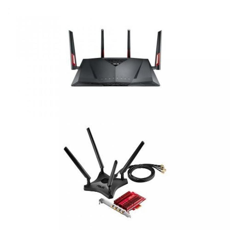 ルータ ASUS RTAC88U WirelessAC3100 Dual Band Gigabit Router and 4x4 802