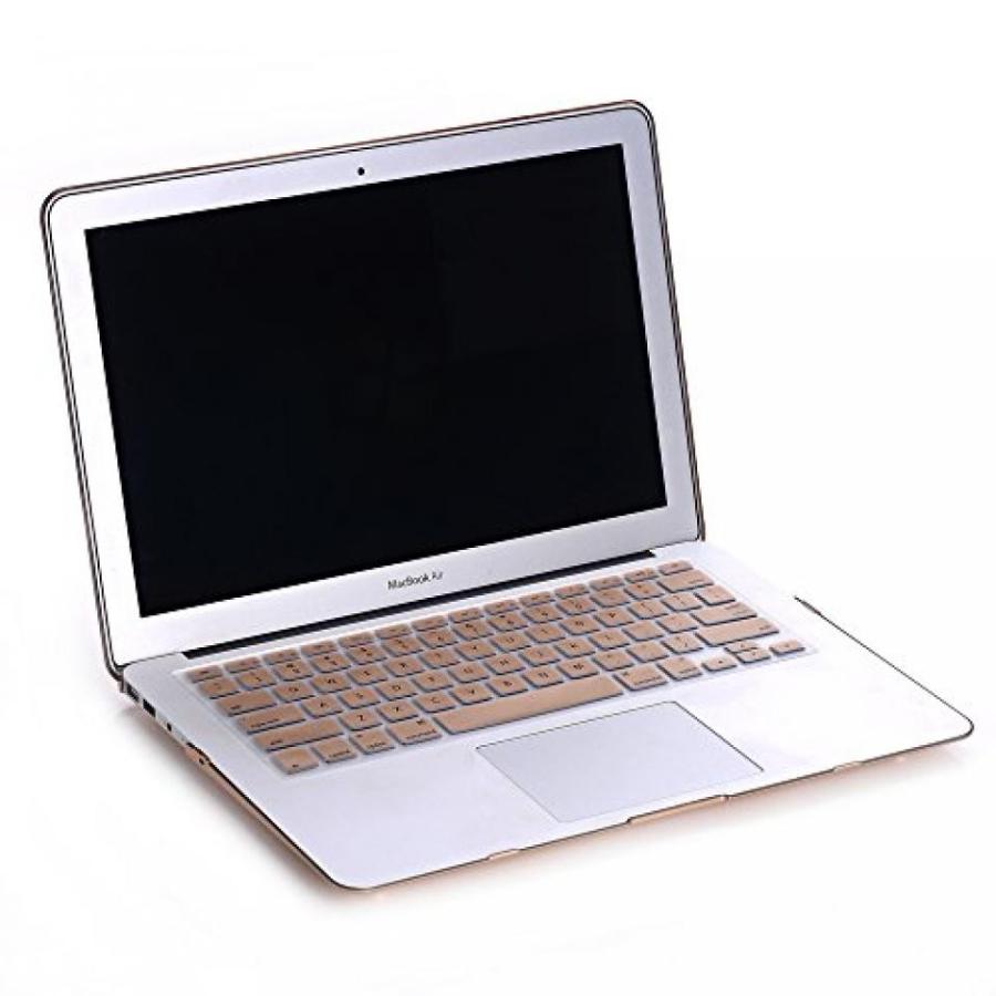 【国内廃番】 2 in 1 PC 2-in-1 Rubberized Hard Case and Keyboard Cover for Macbook Pro 15-Inch 15 A1286 - Gold