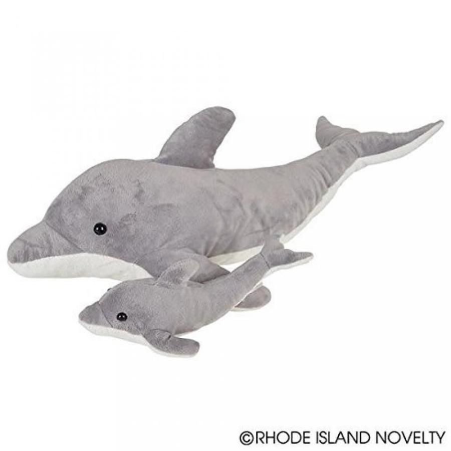 幼児用おもちゃ Birth of Life Dolphin with Baby Plush Toy 22 Long by Adventure Planet｜sonicmarin