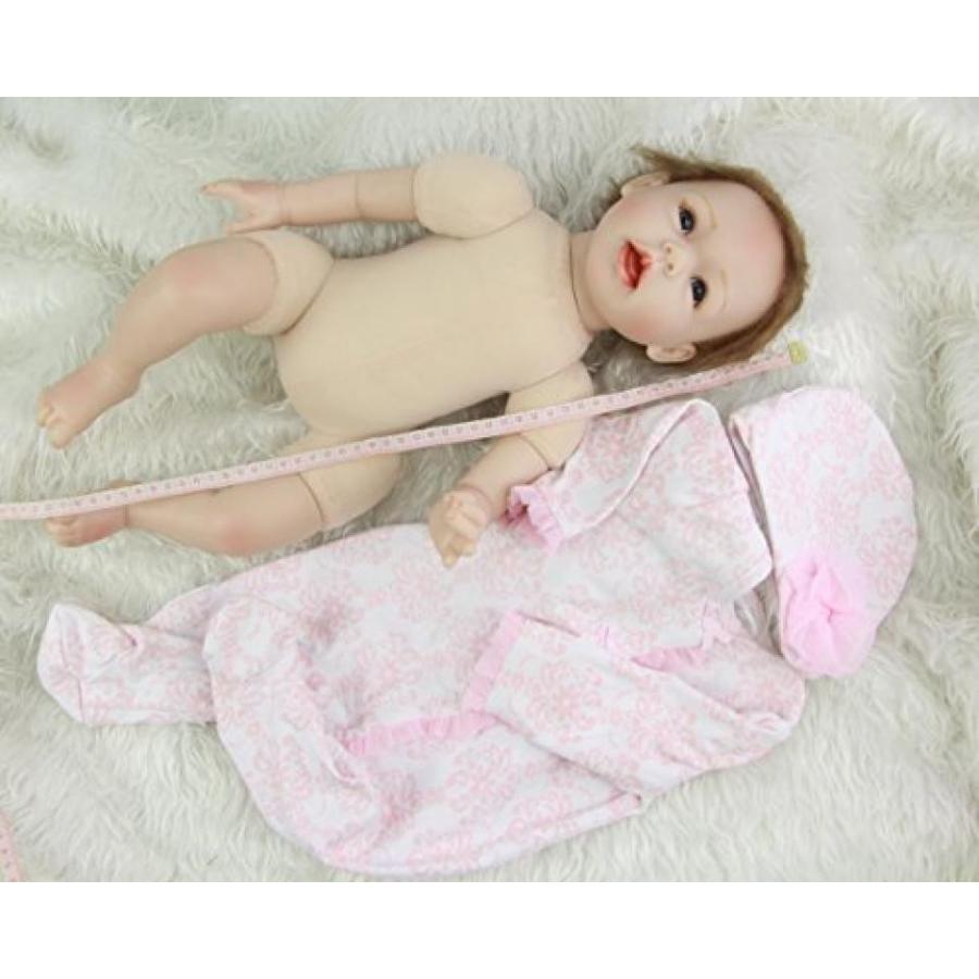 幼児用おもちゃ With Pink Clothing Reborn Baby Girl 22 Inch 55 cm Newborn Princess Babies Doll Toy With Magnetic Mouth Kids Birthday Xmas Gift｜sonicmarin｜03