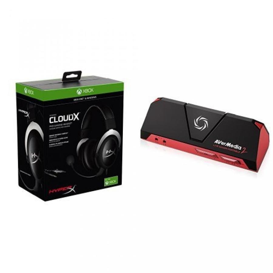 ヘッドセット HyperX CloudX Pro Gaming Headset and AVerMedia Live Gamer Portable 2 Bundle