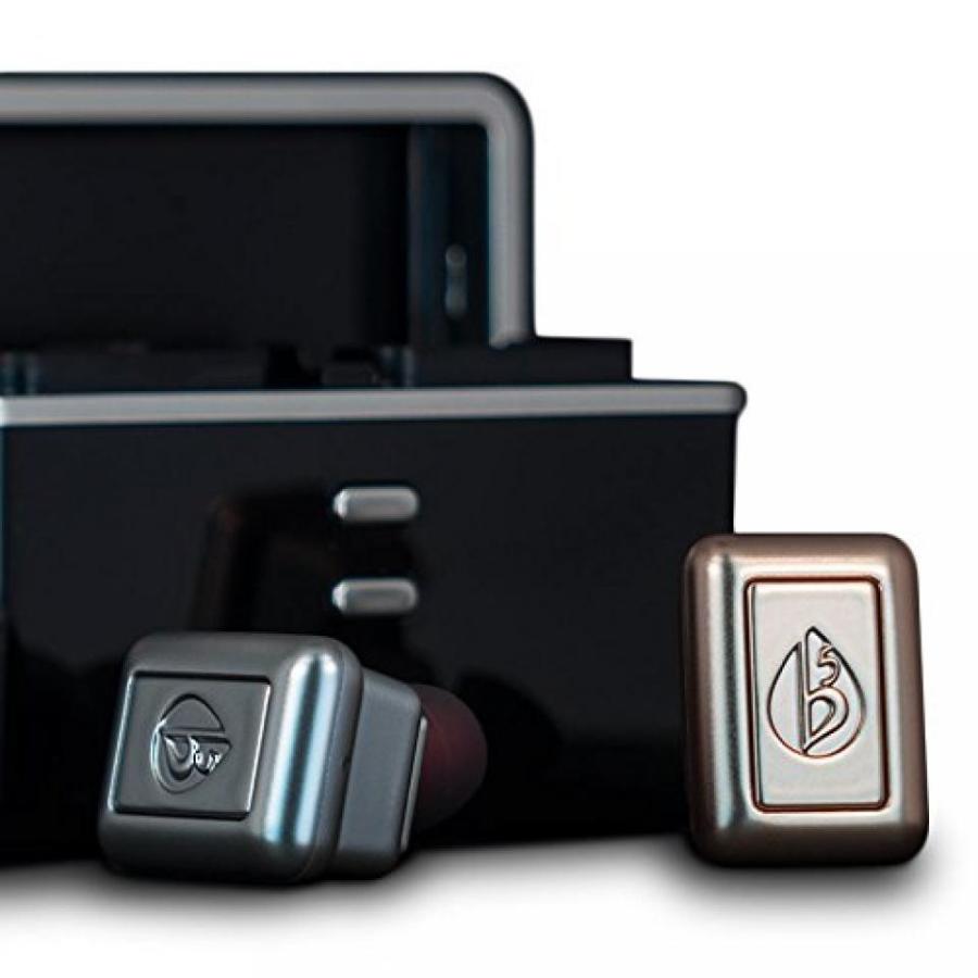 素敵な ブルートゥースヘッドホン fFLAT5 Aria Two True Wireless Bluetooth Hi-Fi Stereo Earbuds with Mic， COMPLY Memory Foam Tips， and Portable Charging Case