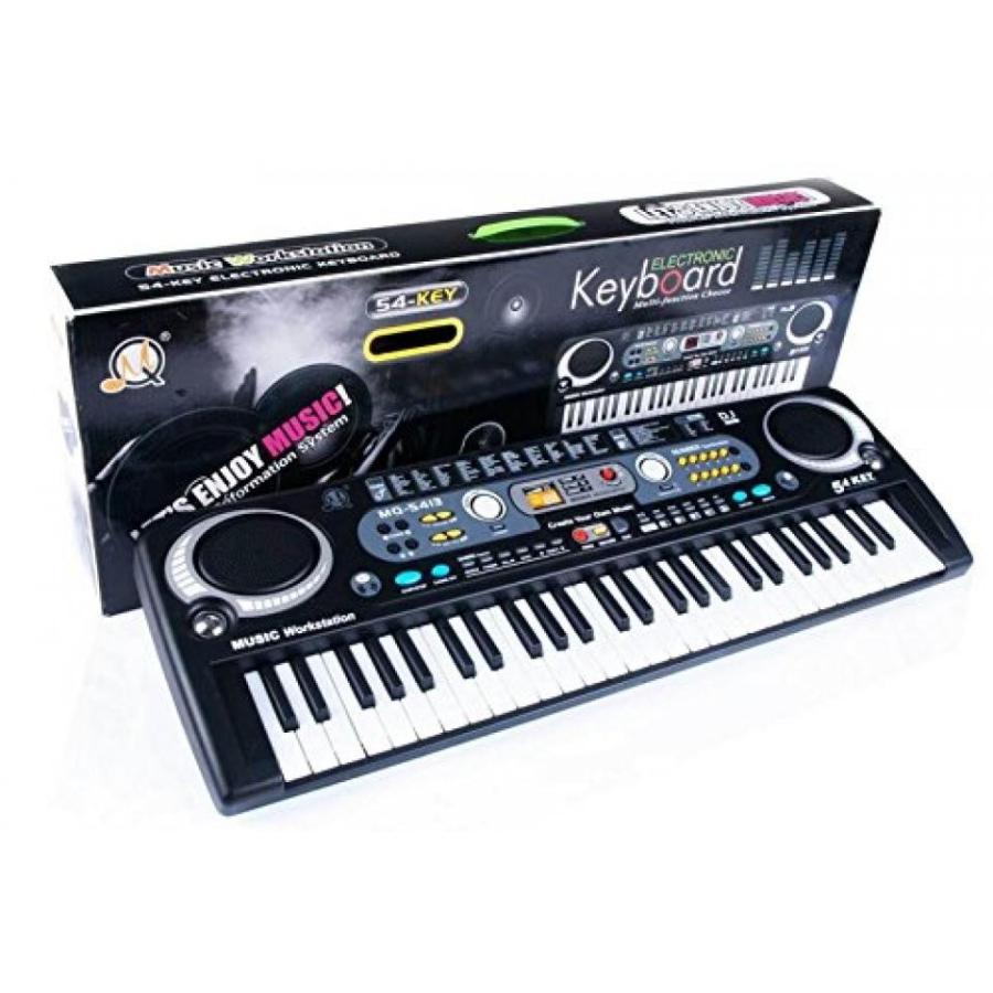 電子おもちゃ Sistong Cherry 54 Keys Music Electronic Keyboard with External SpeakerMicrophoneDCAC Power,Best Gift for Children｜sonicmarin