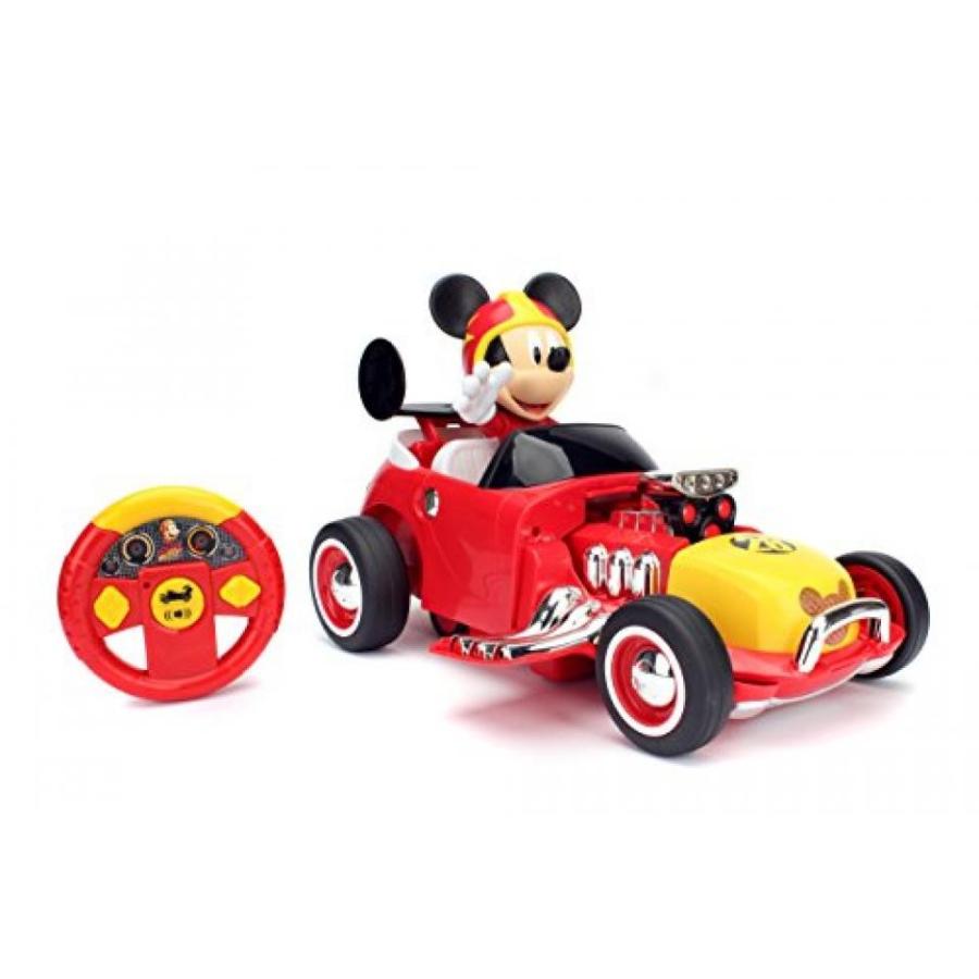 電子おもちゃ Jada Toys Disney Mickey Transforming Roadster RC Vehicle (2 Piece)