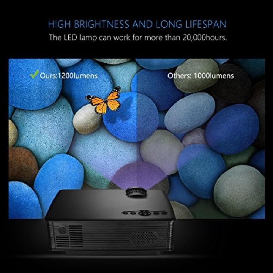プロジェクター VicTsing Mini LCD Video Projector, Multimedia Home Theater Movie Projectors Support 1080P HDMI USB SD Card VGA AV for Home Cinema TV｜sonicmarin｜03