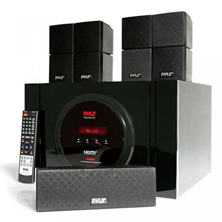 ホームシアター Pyle Home Theater Audio & Video Component Receiver， Black (PT589BT)